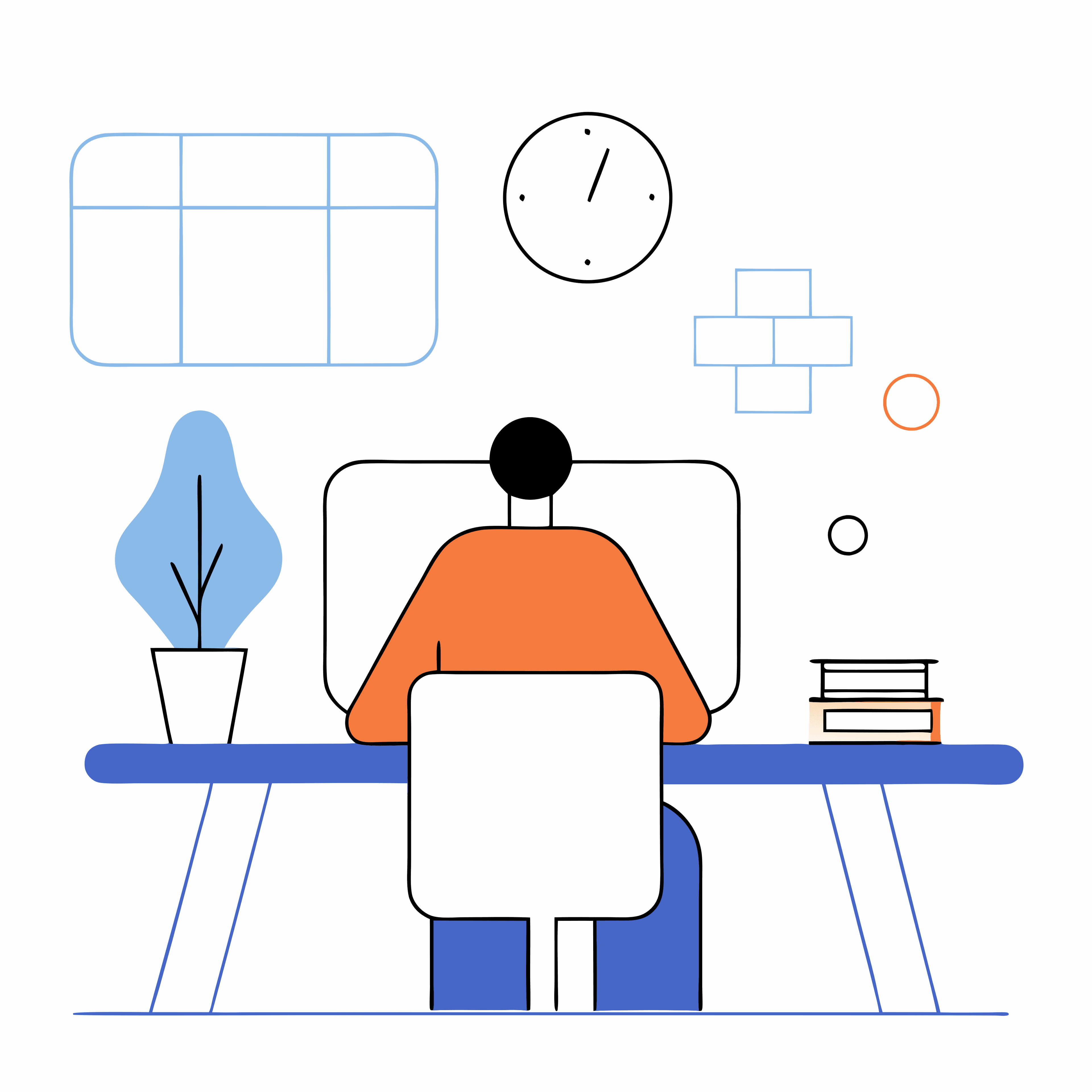 Empleados usando la plataforma